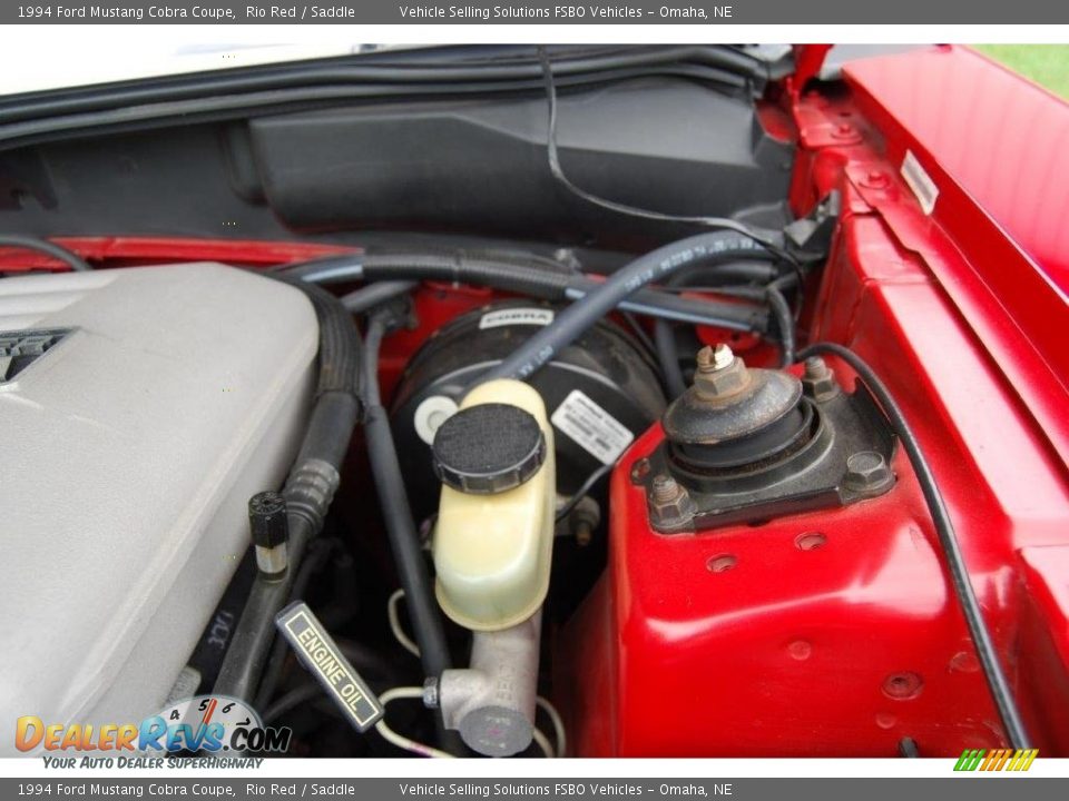 1994 Ford Mustang Cobra Coupe Rio Red / Saddle Photo #32