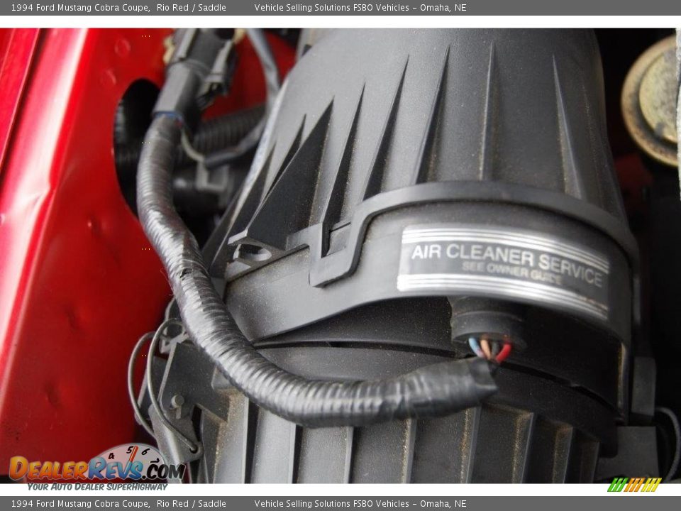 1994 Ford Mustang Cobra Coupe Rio Red / Saddle Photo #36