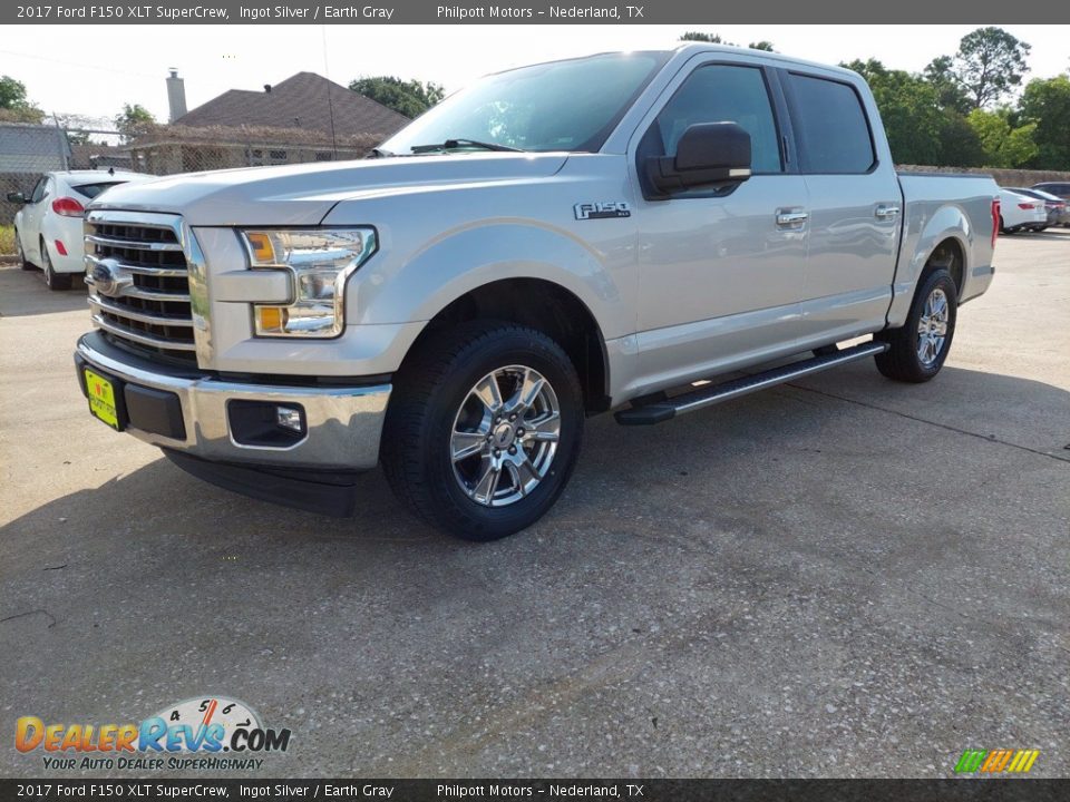 2017 Ford F150 XLT SuperCrew Ingot Silver / Earth Gray Photo #30