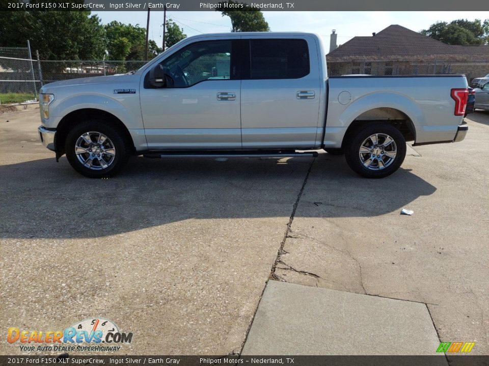 2017 Ford F150 XLT SuperCrew Ingot Silver / Earth Gray Photo #31