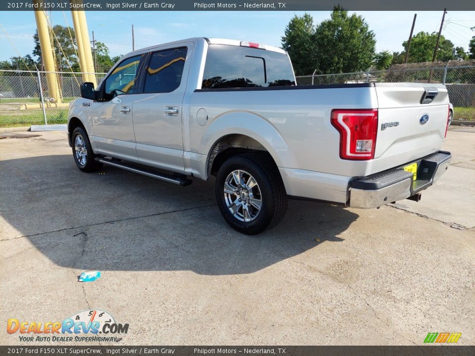 2017 Ford F150 XLT SuperCrew Ingot Silver / Earth Gray Photo #32