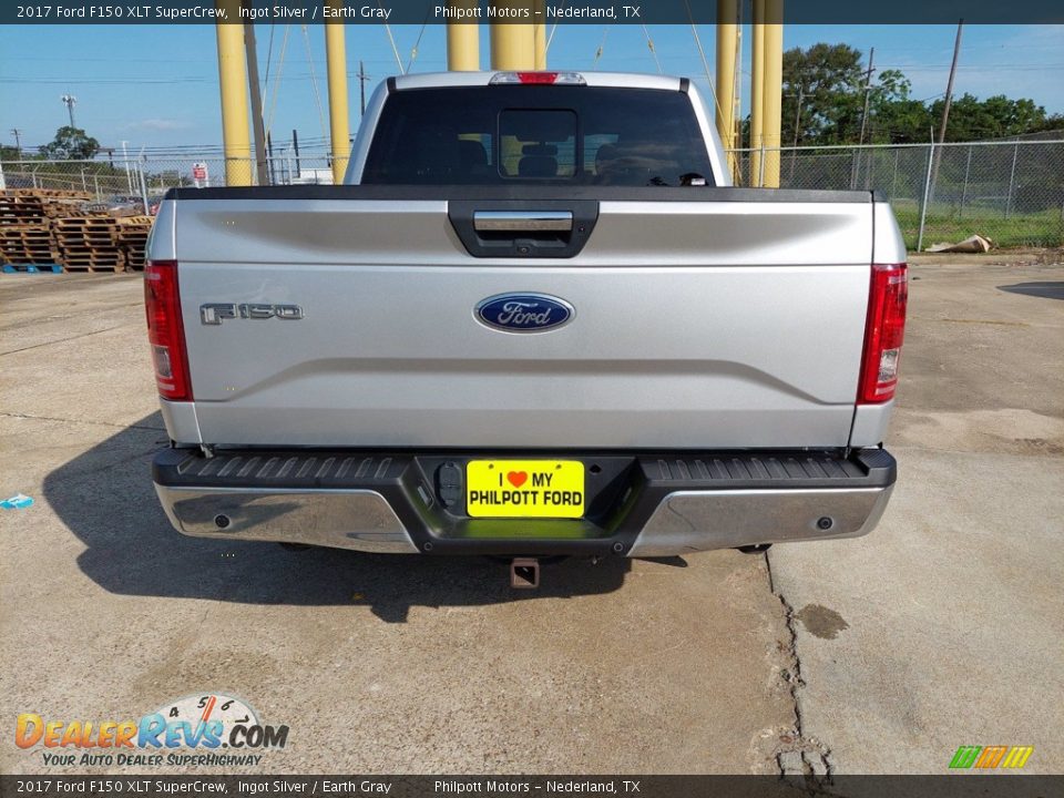 2017 Ford F150 XLT SuperCrew Ingot Silver / Earth Gray Photo #33