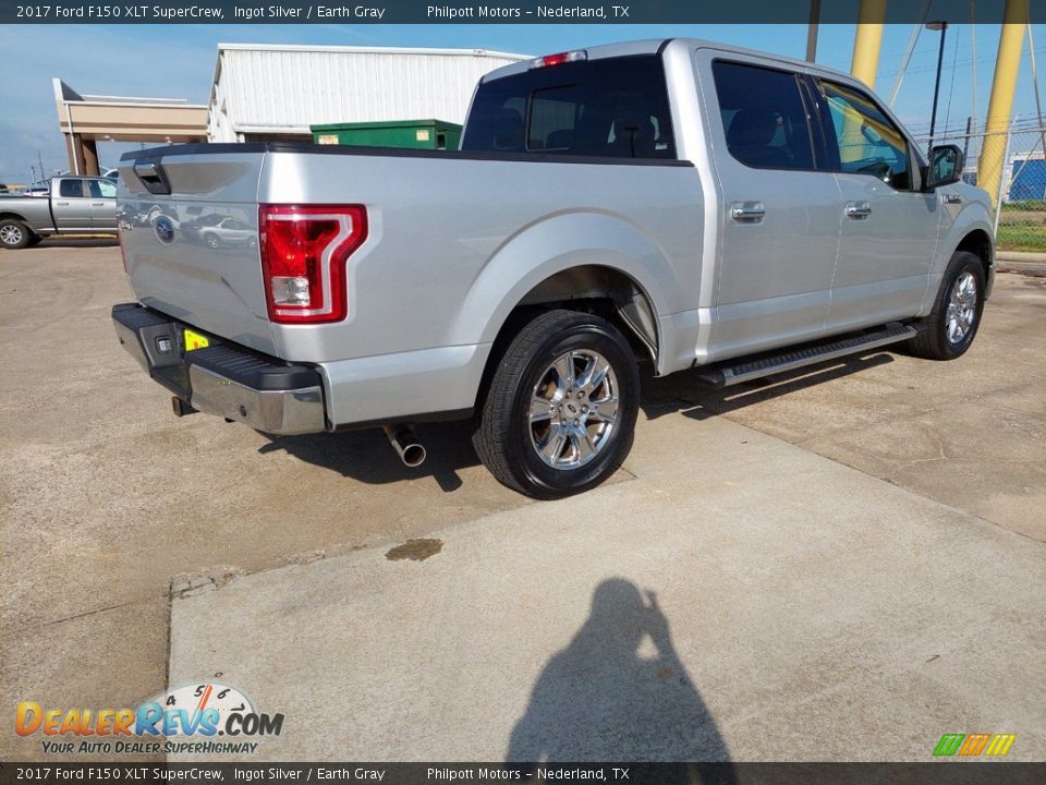 2017 Ford F150 XLT SuperCrew Ingot Silver / Earth Gray Photo #34