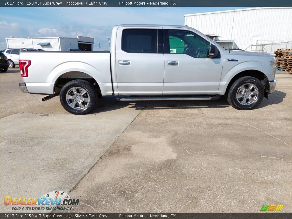 2017 Ford F150 XLT SuperCrew Ingot Silver / Earth Gray Photo #35