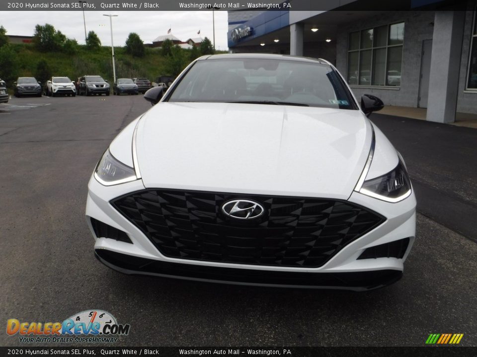 2020 Hyundai Sonata SEL Plus Quartz White / Black Photo #5