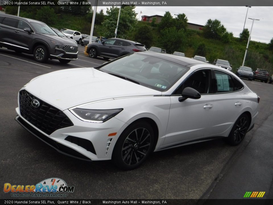 2020 Hyundai Sonata SEL Plus Quartz White / Black Photo #6