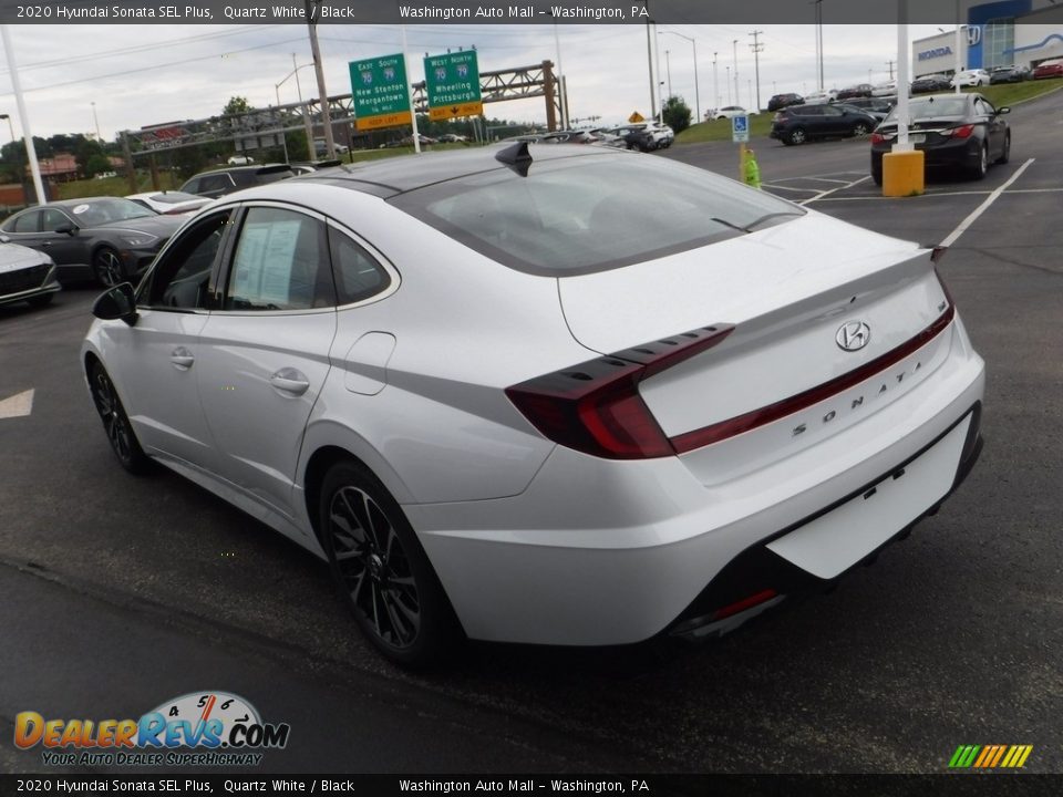 2020 Hyundai Sonata SEL Plus Quartz White / Black Photo #8