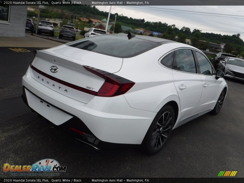 2020 Hyundai Sonata SEL Plus Quartz White / Black Photo #10