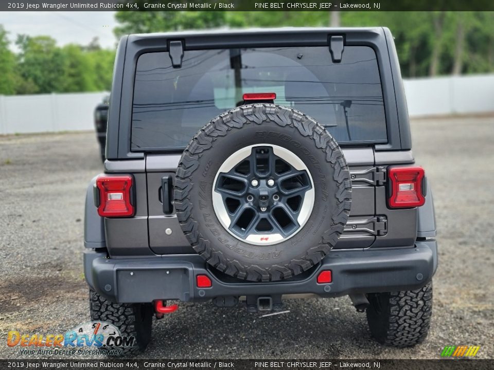 2019 Jeep Wrangler Unlimited Rubicon 4x4 Granite Crystal Metallic / Black Photo #4