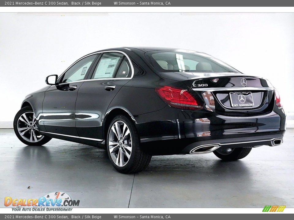 2021 Mercedes-Benz C 300 Sedan Black / Silk Beige Photo #2