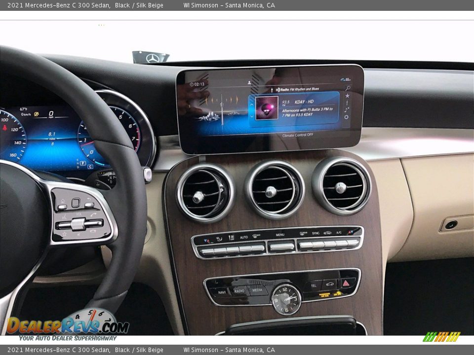 2021 Mercedes-Benz C 300 Sedan Black / Silk Beige Photo #7