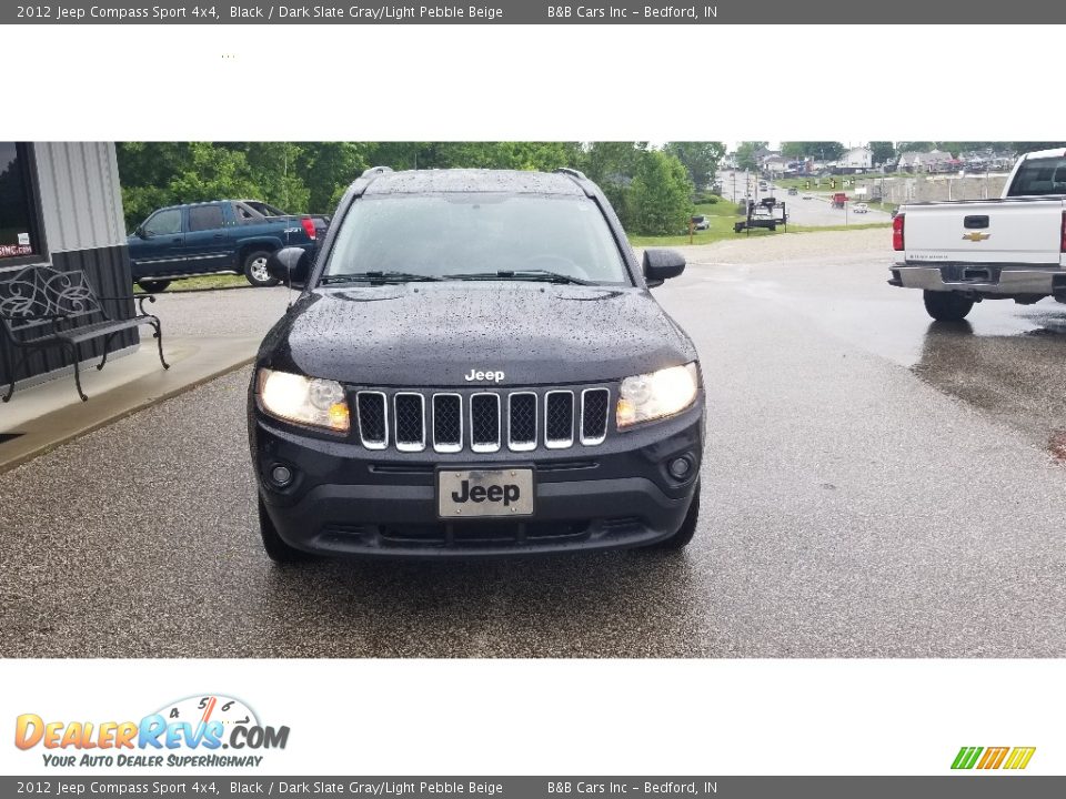 2012 Jeep Compass Sport 4x4 Black / Dark Slate Gray/Light Pebble Beige Photo #23