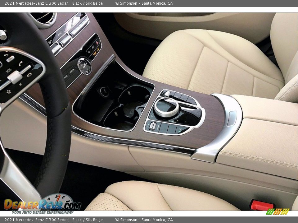 2021 Mercedes-Benz C 300 Sedan Black / Silk Beige Photo #8