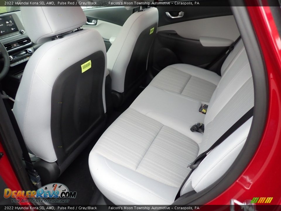 2022 Hyundai Kona SEL AWD Pulse Red / Gray/Black Photo #8