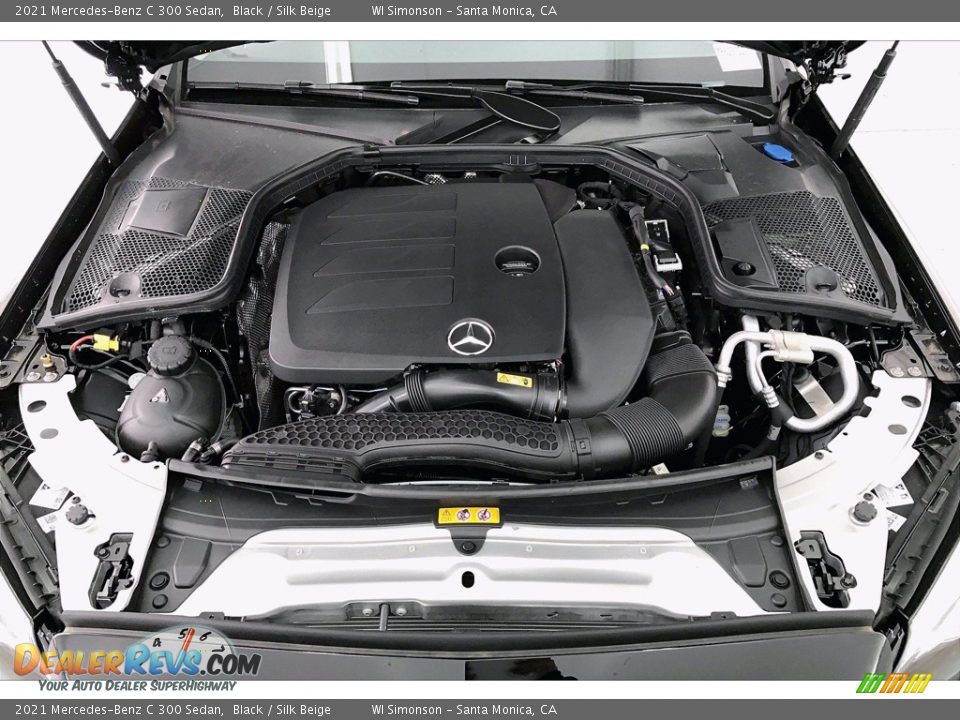 2021 Mercedes-Benz C 300 Sedan Black / Silk Beige Photo #9