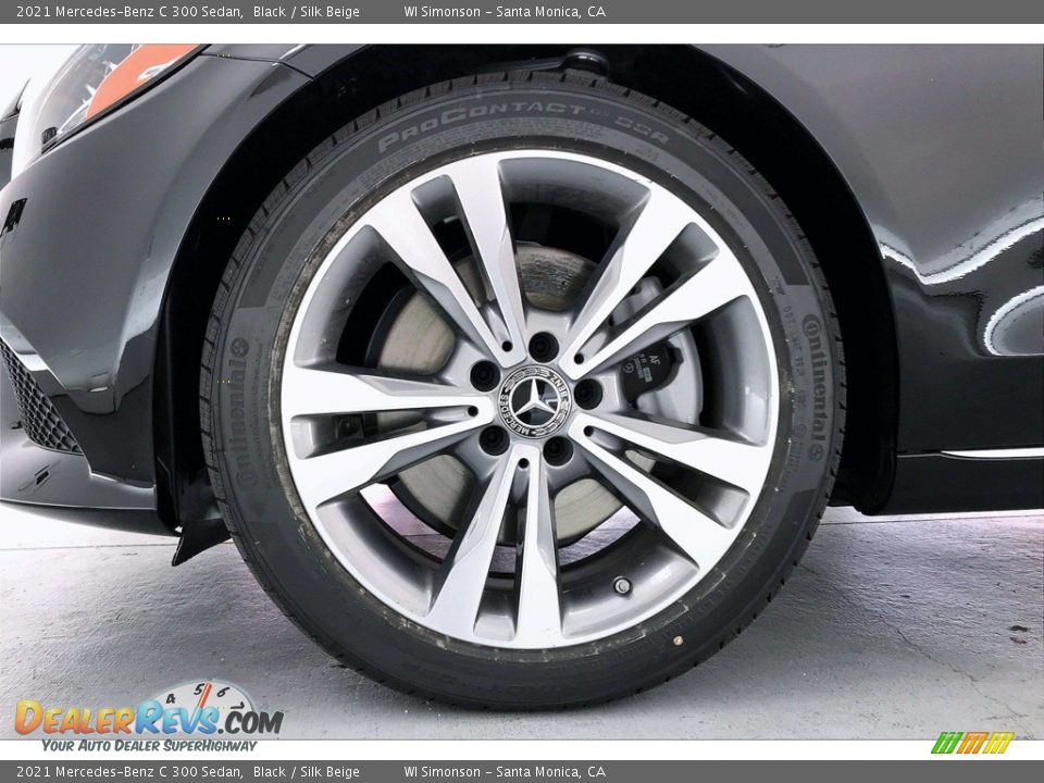 2021 Mercedes-Benz C 300 Sedan Black / Silk Beige Photo #10
