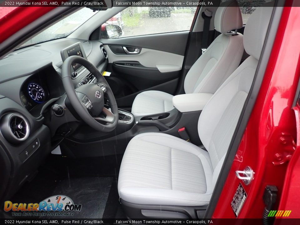 2022 Hyundai Kona SEL AWD Pulse Red / Gray/Black Photo #10