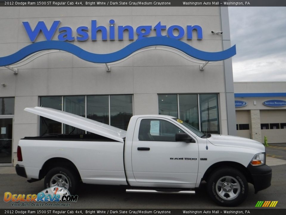 Bright White 2012 Dodge Ram 1500 ST Regular Cab 4x4 Photo #2