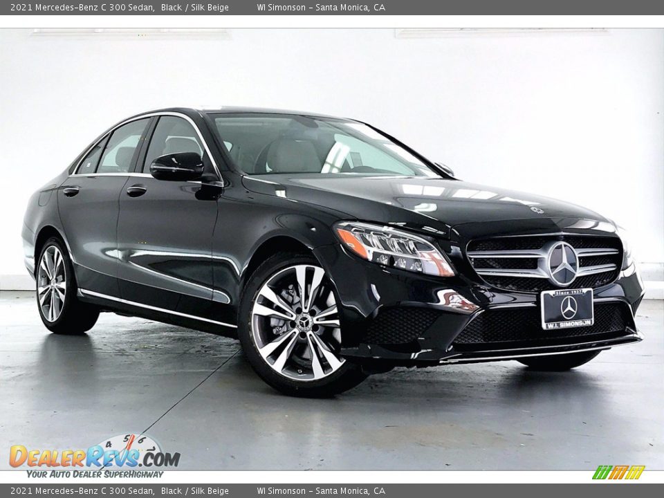 2021 Mercedes-Benz C 300 Sedan Black / Silk Beige Photo #12