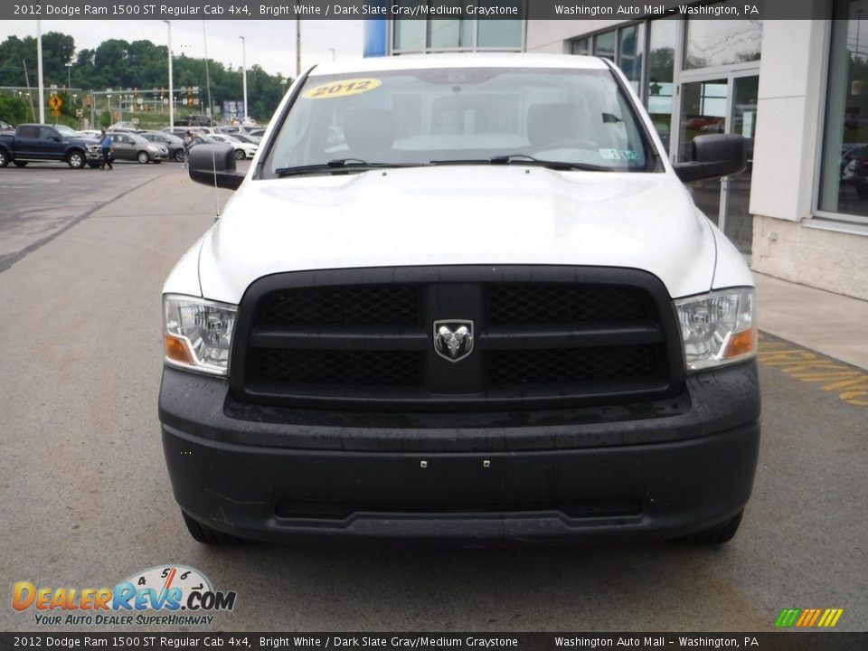 2012 Dodge Ram 1500 ST Regular Cab 4x4 Bright White / Dark Slate Gray/Medium Graystone Photo #7