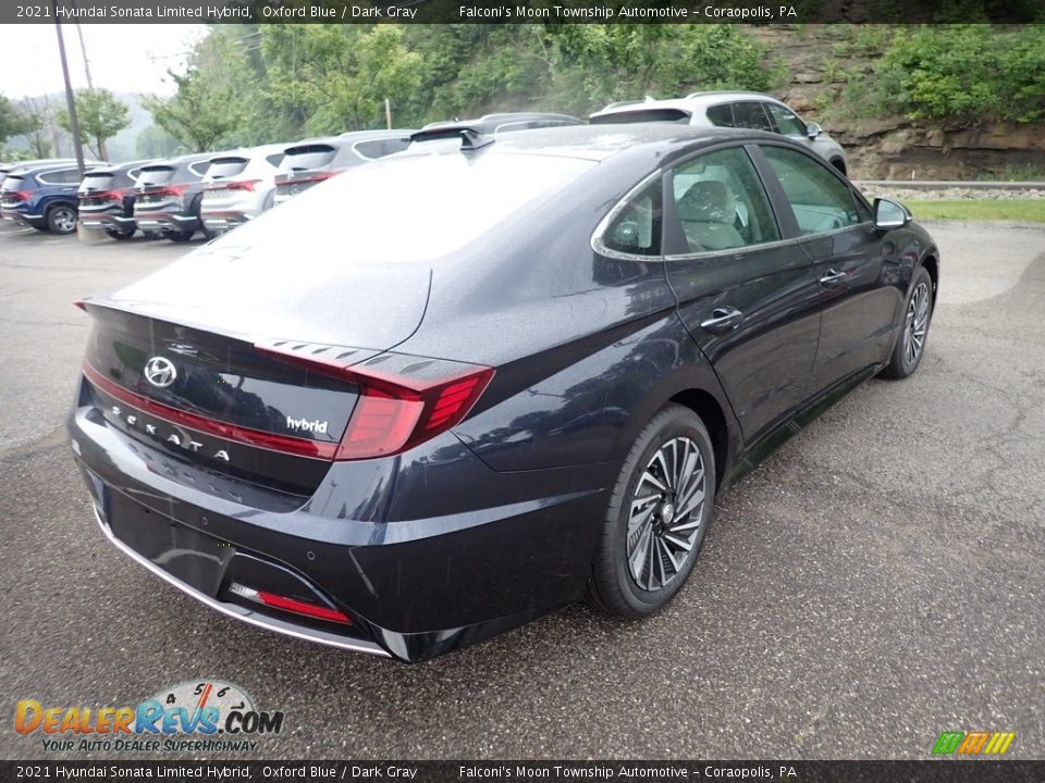 2021 Hyundai Sonata Limited Hybrid Oxford Blue / Dark Gray Photo #2