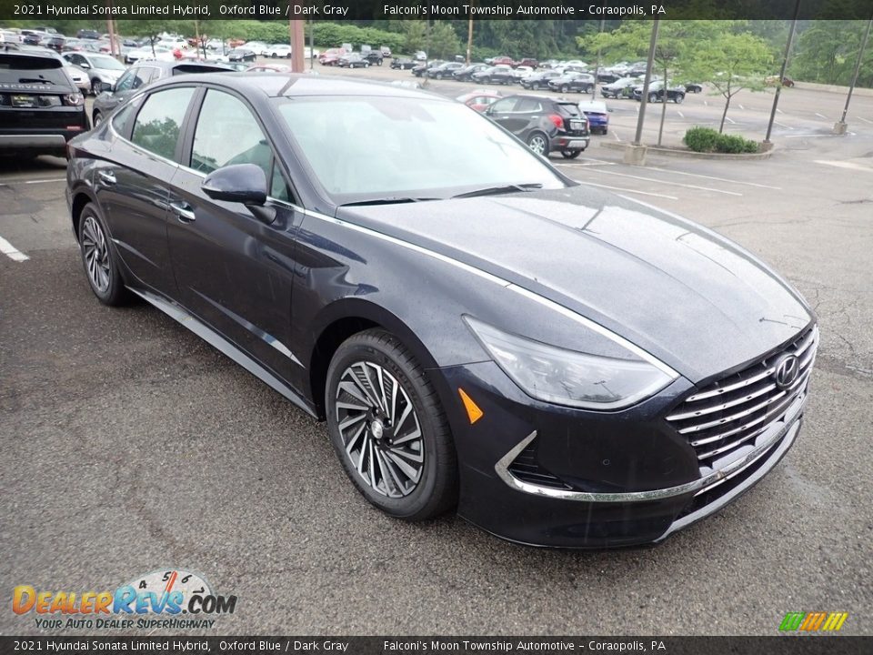 2021 Hyundai Sonata Limited Hybrid Oxford Blue / Dark Gray Photo #3