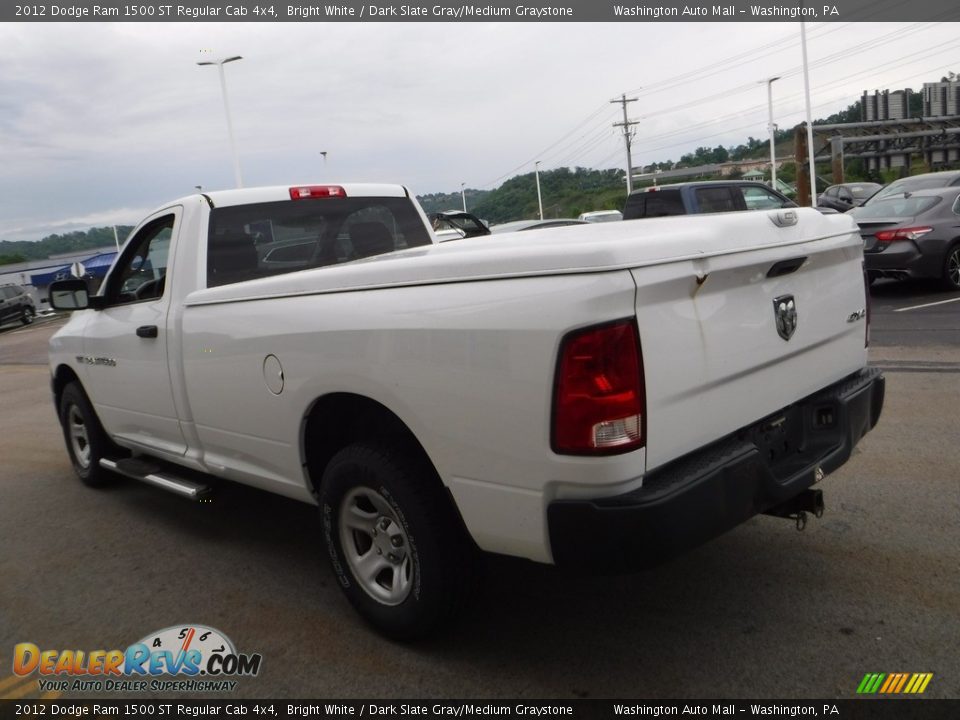 2012 Dodge Ram 1500 ST Regular Cab 4x4 Bright White / Dark Slate Gray/Medium Graystone Photo #10