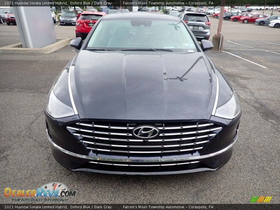 2021 Hyundai Sonata Limited Hybrid Oxford Blue / Dark Gray Photo #4