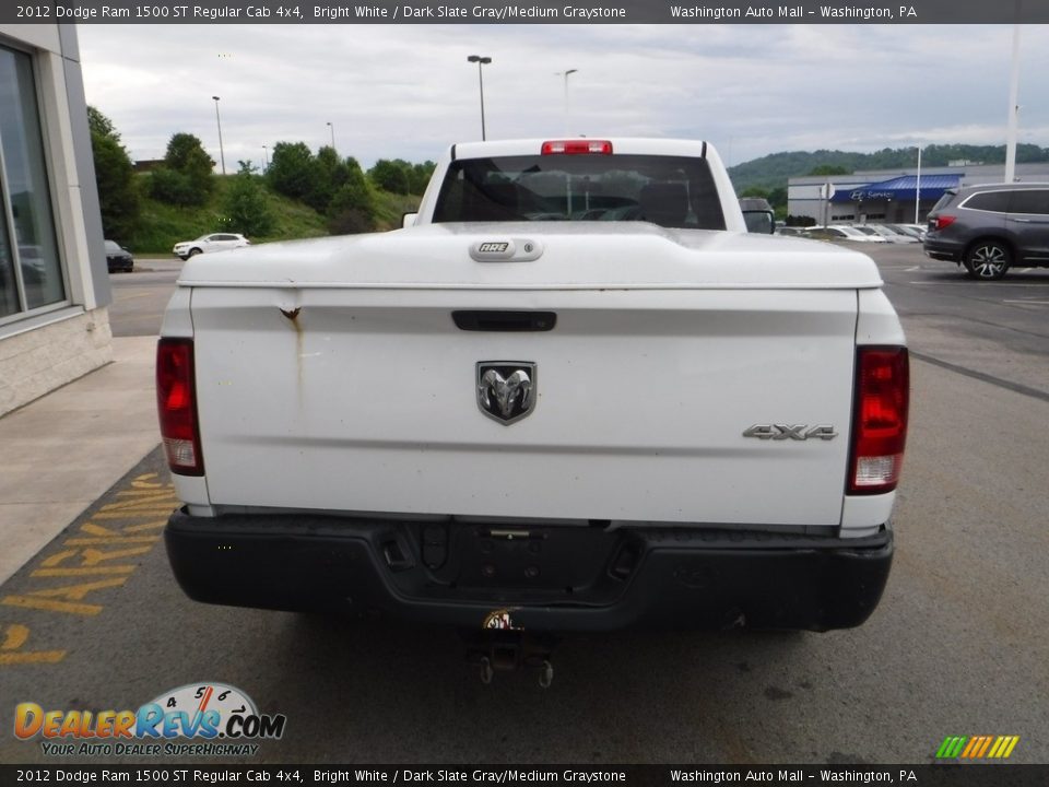 2012 Dodge Ram 1500 ST Regular Cab 4x4 Bright White / Dark Slate Gray/Medium Graystone Photo #11