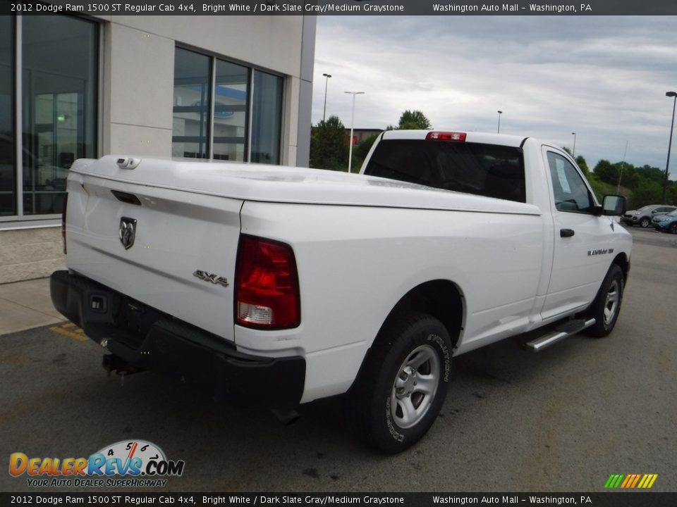 2012 Dodge Ram 1500 ST Regular Cab 4x4 Bright White / Dark Slate Gray/Medium Graystone Photo #12