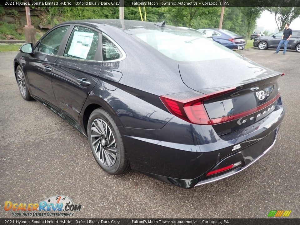 2021 Hyundai Sonata Limited Hybrid Oxford Blue / Dark Gray Photo #6