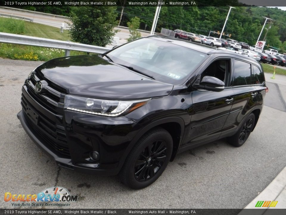 2019 Toyota Highlander SE AWD Midnight Black Metallic / Black Photo #12