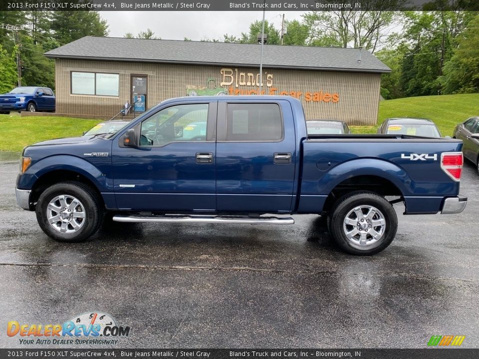 2013 Ford F150 XLT SuperCrew 4x4 Blue Jeans Metallic / Steel Gray Photo #1