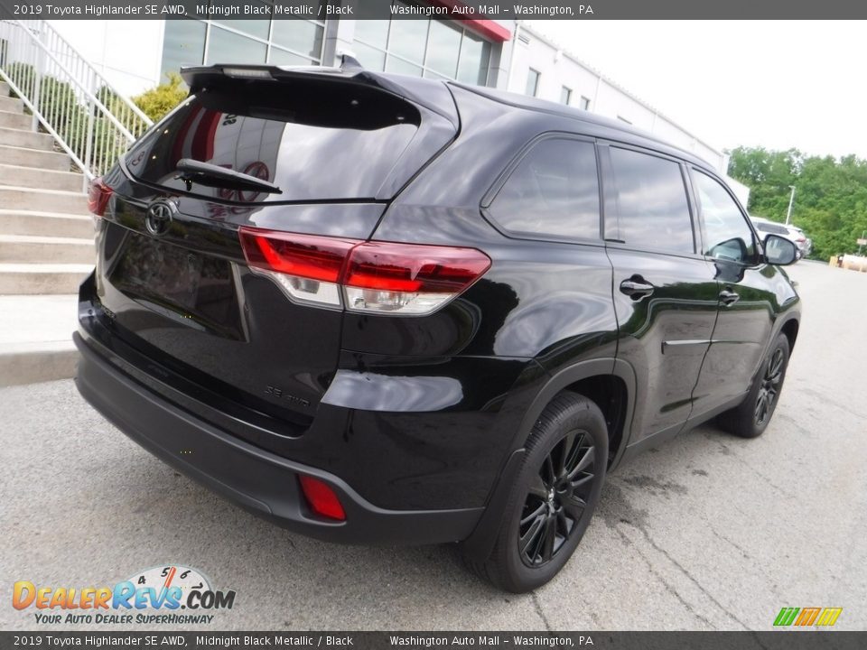 2019 Toyota Highlander SE AWD Midnight Black Metallic / Black Photo #15