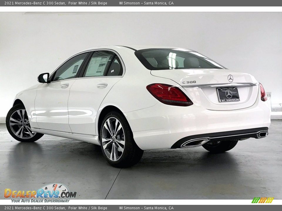 2021 Mercedes-Benz C 300 Sedan Polar White / Silk Beige Photo #2