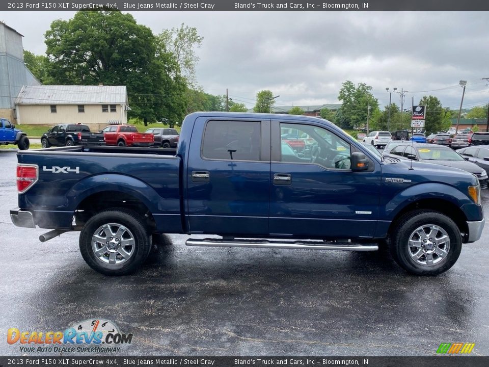 2013 Ford F150 XLT SuperCrew 4x4 Blue Jeans Metallic / Steel Gray Photo #5