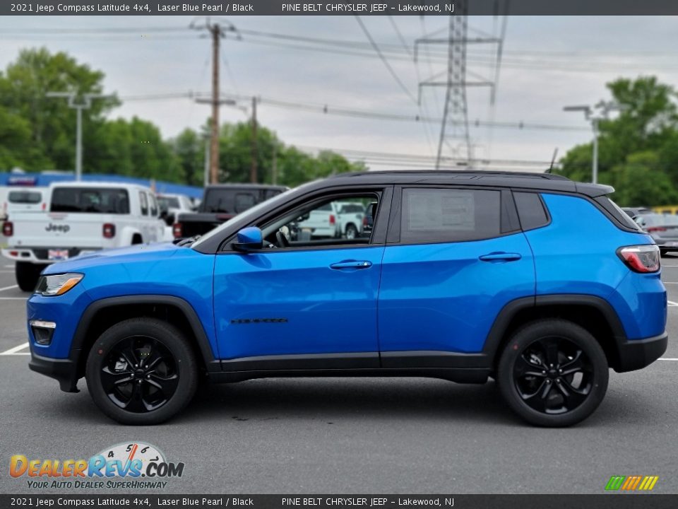 2021 Jeep Compass Latitude 4x4 Laser Blue Pearl / Black Photo #4