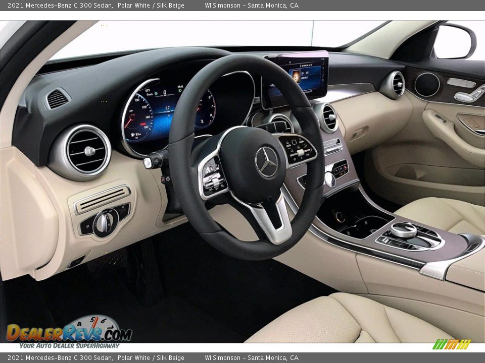 2021 Mercedes-Benz C 300 Sedan Polar White / Silk Beige Photo #4