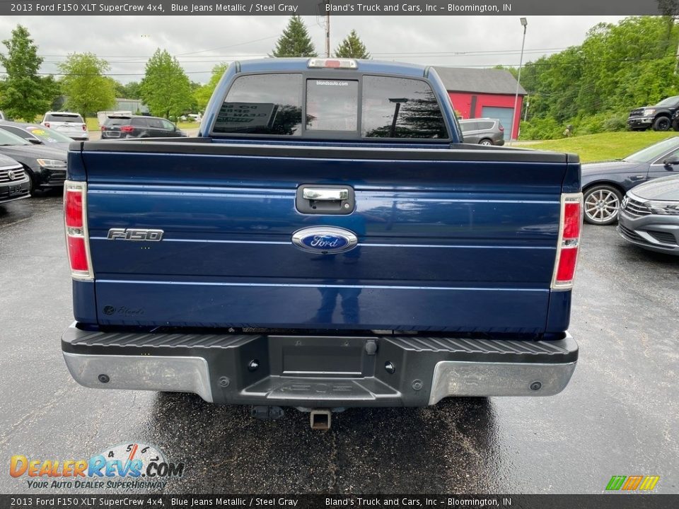 2013 Ford F150 XLT SuperCrew 4x4 Blue Jeans Metallic / Steel Gray Photo #7