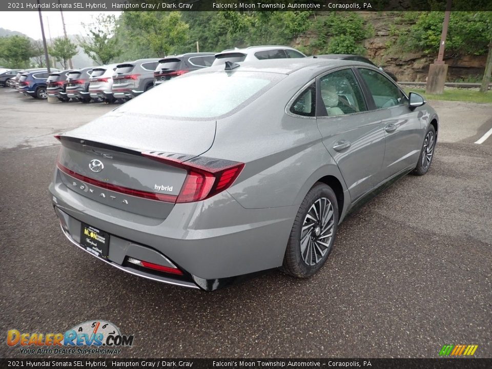 2021 Hyundai Sonata SEL Hybrid Hampton Gray / Dark Gray Photo #2