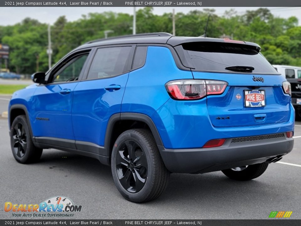 2021 Jeep Compass Latitude 4x4 Laser Blue Pearl / Black Photo #6