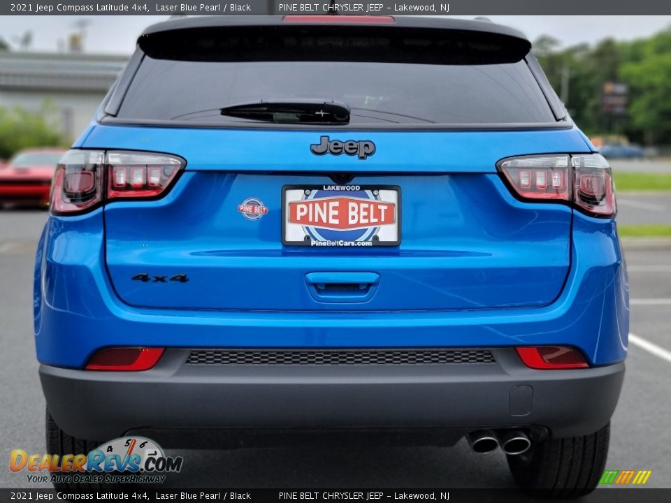 2021 Jeep Compass Latitude 4x4 Laser Blue Pearl / Black Photo #7