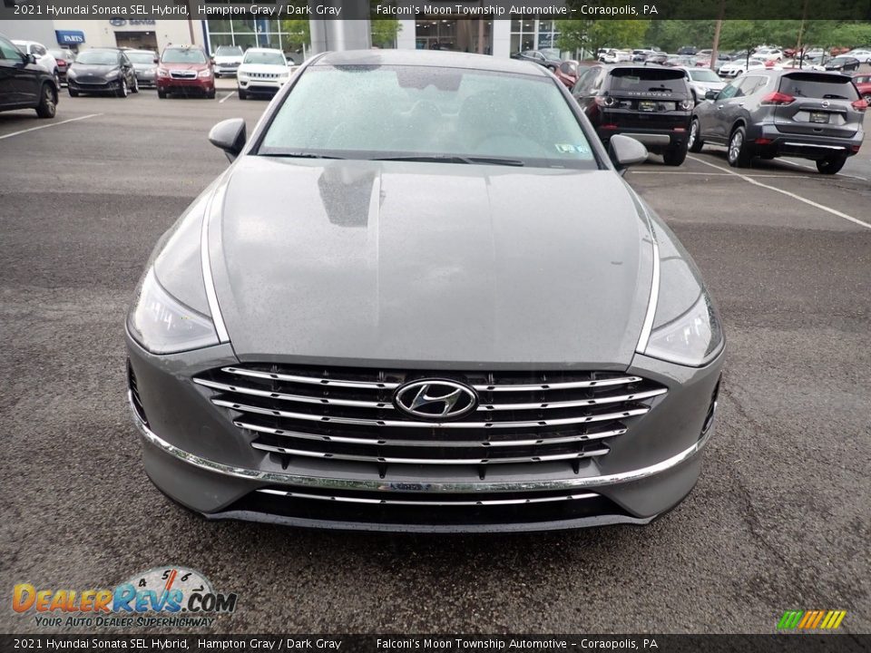 2021 Hyundai Sonata SEL Hybrid Hampton Gray / Dark Gray Photo #4