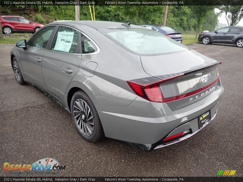 2021 Hyundai Sonata SEL Hybrid Hampton Gray / Dark Gray Photo #6