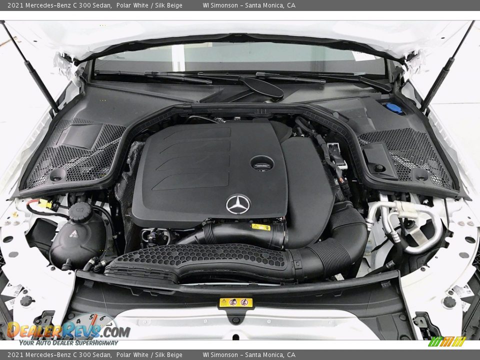 2021 Mercedes-Benz C 300 Sedan Polar White / Silk Beige Photo #9