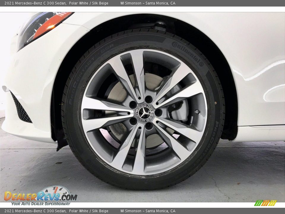 2021 Mercedes-Benz C 300 Sedan Polar White / Silk Beige Photo #10