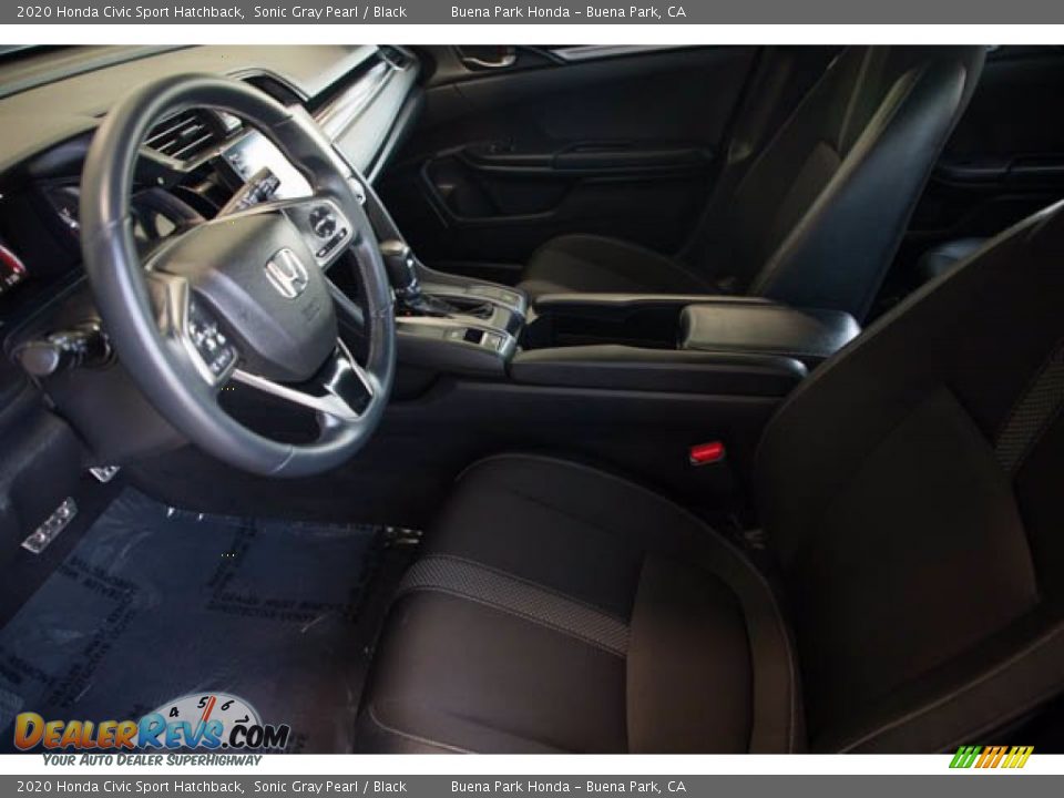 2020 Honda Civic Sport Hatchback Sonic Gray Pearl / Black Photo #3