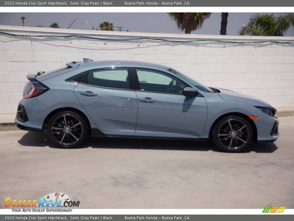 2020 Honda Civic Sport Hatchback Sonic Gray Pearl / Black Photo #12