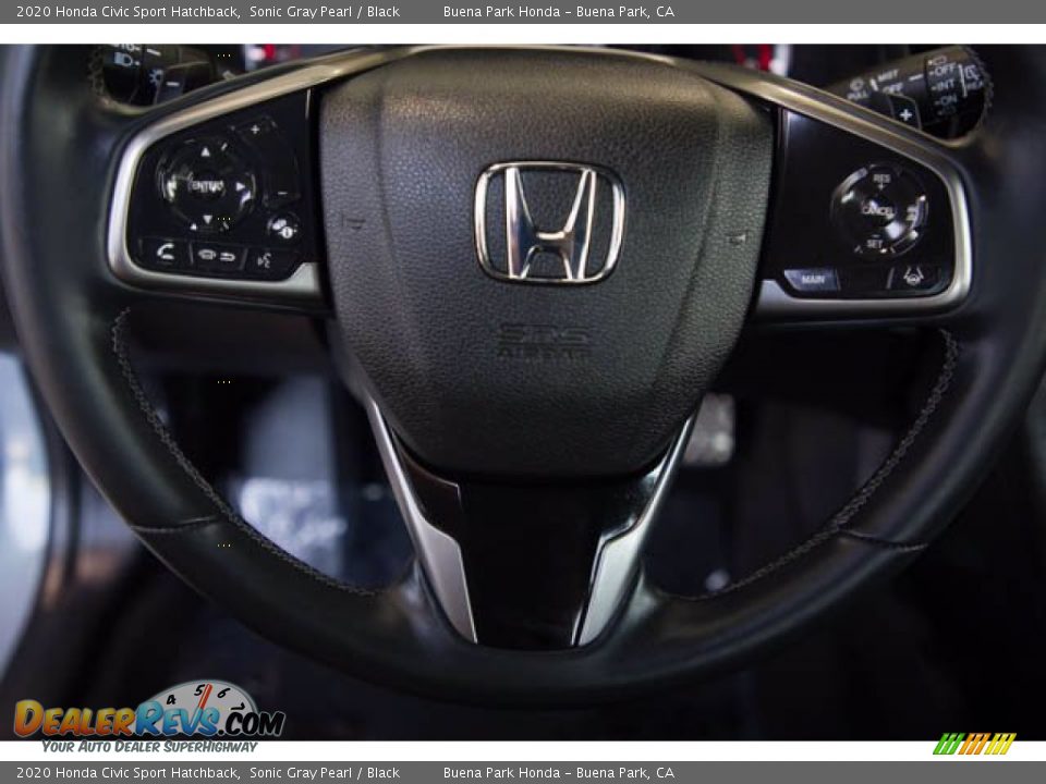 2020 Honda Civic Sport Hatchback Sonic Gray Pearl / Black Photo #13