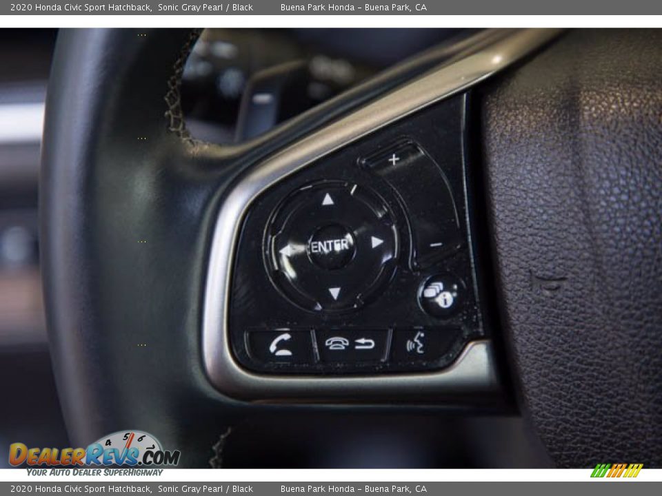 2020 Honda Civic Sport Hatchback Sonic Gray Pearl / Black Photo #14